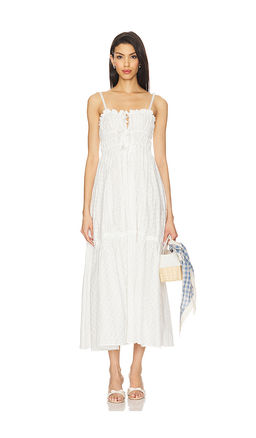 Yuhan Wang - Floral Embroidered Dress