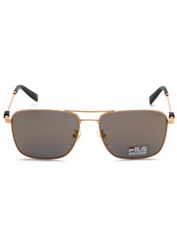 FILA - Full UV Protected Mirrored Grey Lens Full Rim Square Sunglasses (58)