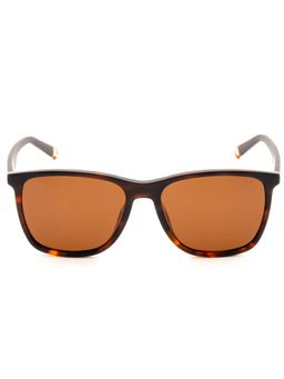 FILA - Full UV Protected Polarized Brown Lens Full Rim Square Sunglasses (56)