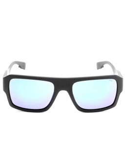 FILA - Full UV Protected Mirrored Blue Lens Full Rim Square Sunglasses (56)