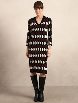 VERO MODA - Black Bodycon Knitted Dress