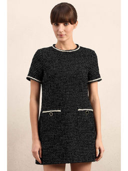 VERO MODA - Black Short Sleeves Mini Dress
