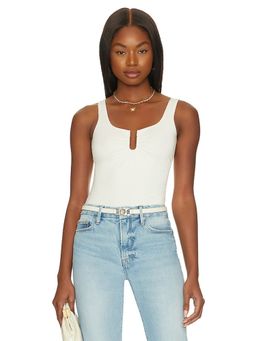 Good American - Good Touch U Ring Ruched Bodysuit