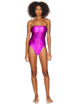 Good American - Strapless Ruched Onepiece