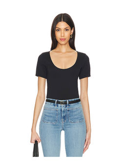 Good American - Scuba Scoop Crop Tee