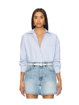 Good American - Oversized Stripe Shirt