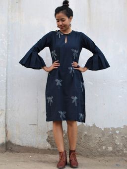 Chidiyaa - Blue Cotton Dress