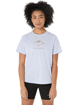 ASICS - Women's White Fade Fujitrail Logo Top