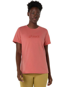 ASICS - Women's Dark Pink Clay Training Core Logo Tee
