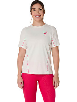 ASICS - Women's Off White Game All Over Print Ss Top