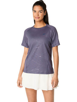 ASICS - Women's Indigo Blue Fog Game All Over Print Ss Top