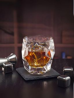 Smokey Cocktail - Geometric 3D Whiskey Glasses (Pack of 6)