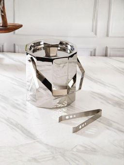 Smokey Cocktail - Hexagonal Ice Bucket- Silver