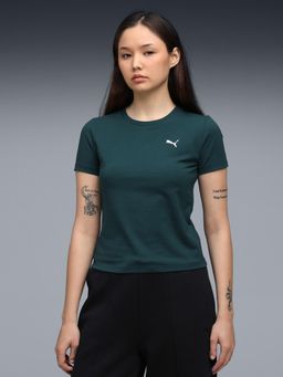 Puma - Green Solid Slim Fit T-Shirt