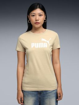 Puma - Beige Solid Regular Fit T-Shirt