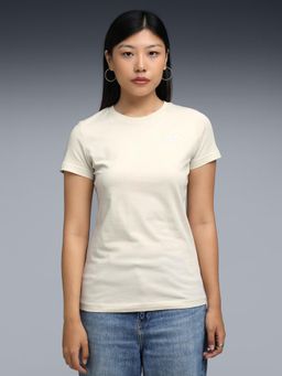 Puma - White Solid Regular Fit T-Shirt