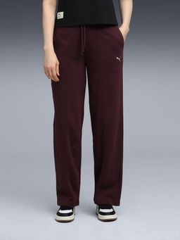 Puma - Maroon Solid Comfortable Fit Trouser