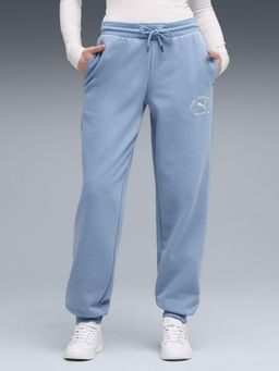 Puma - Blue Solid Comfortable Fit Joggers