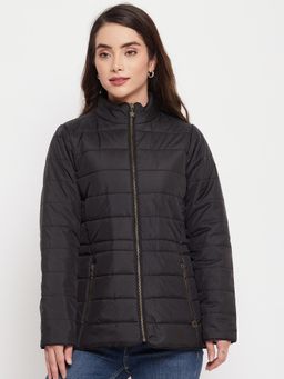 Duke - Black Solid Slim Fit Jacket