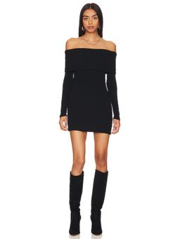 Enza Costa - Off-shoulder Sweater Mini Dress