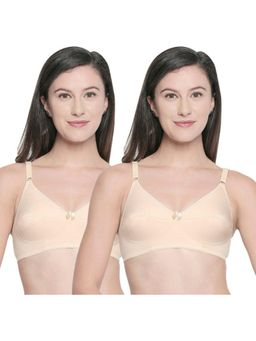 Bodycare - B, C & D Cup Perfect Coverage Bra-Pack Of 2 - Nude
