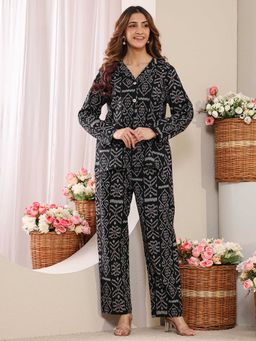 Libas - Women Black Printed Co-Ord Set