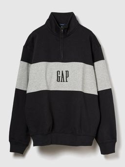 GAP - Unisex Colorblock Half-Zip Oversized Drop-Shoulder Sweatshirt