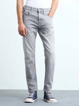 Flying Machine - Mens Slash Slim Tapered Fit Stone Washed Jeans