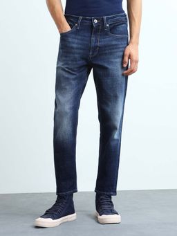 Flying Machine - Mens Manke Relaxed Tapered Fit Whiskered Jeans
