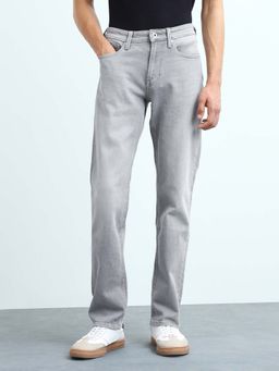 Flying Machine - Mens Freddie Slim Straight Fit Stone Washed Jeans