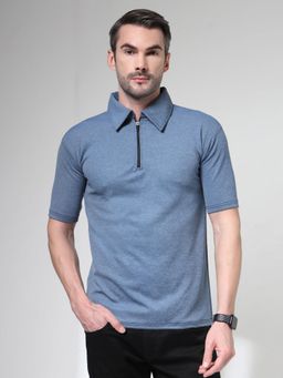 NEUDIS - Mens Blue Half Sleeve Polo T-Shirt
