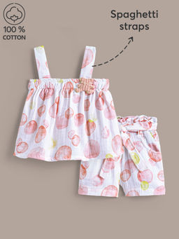 Hopscotch - Peachy Dreams Summer Top and Shorts Set