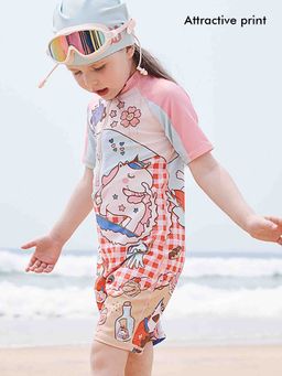 Little Surprise Box - Checks Rabbit Swimwear for Kids WITH UPF 50+