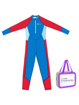 Little Surprise Box - Blue Full Length Swimwear for Kids with UPF 30+ (Set of 3)