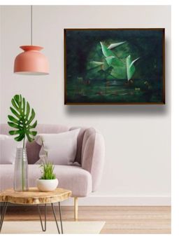 The Art House - Abstract Painting Multicolor (40X30 Inches)