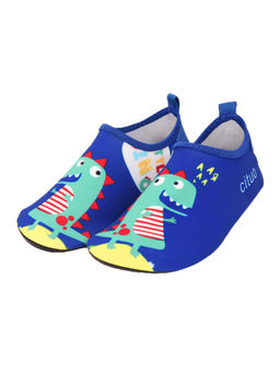 Little Surprise Box - Blue Dino Non Slip Quick Dry Beach Kids Shoes