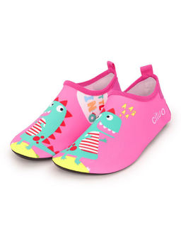 Little Surprise Box - Pink Dino Non Slip Quick Dry Beach Kids Shoes