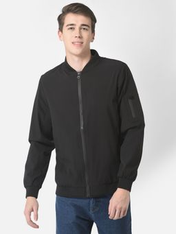 CRIMSOUNE CLUB - Men Black Bomber Jacket