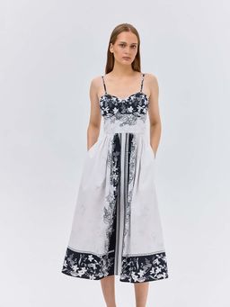 Cover Story - White Botanical Corset Dress