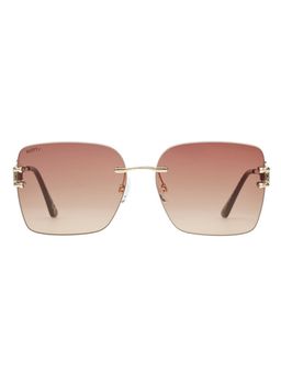 Scott Sunglasses - Square Non-Polarized 100% Uv Protection Light Smoke Brown Sunglasses (58)