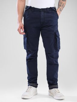 Spykar - Blue Regular Fit Cargo Pant for Men