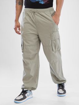 Spykar - Grey Regular Fit Cargo Jogger for Men