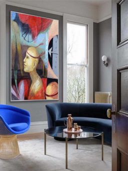 The Art House - Abstract Painting For Home Décor Modern Art Canvas Painting Print