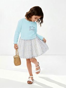 max - Girls Blue Tulle Dress