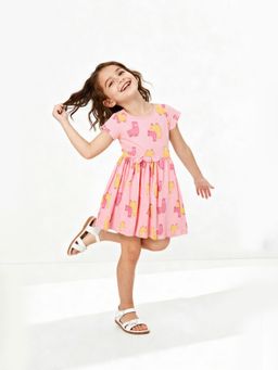max - Girls Printed Dress