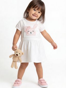 max - Girls Appliqued A-Line Dress
