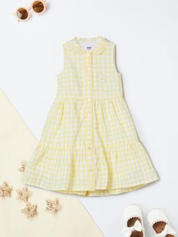 max - Girls Checked A-Line Dress