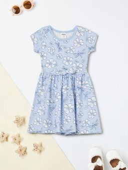 max - Girls Floral Print Dress