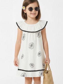 max - Girls Embroidered A-Line Dress