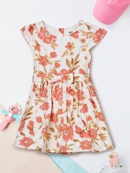 max - Girls Floral Print Dress
